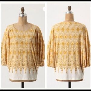 Anthropologie Deletta Amber Room Dolman Bat Wing Top